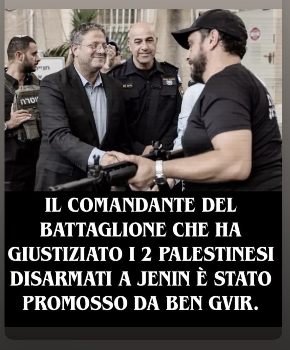 rulajebreal's tweet photo. Le conseguenze dell’impunità israeliana e del sostegno dell'Occidente democratico.
Tajani minimizza e la Meloni tace sui tre italiani feriti dai coloni israeliani in Cisgiordania.
Mentre i soldati israeliani sono coccolati negli alberghi di lusso italiani, protetti dalla scorta… https://t.co/e79pkL85Wa