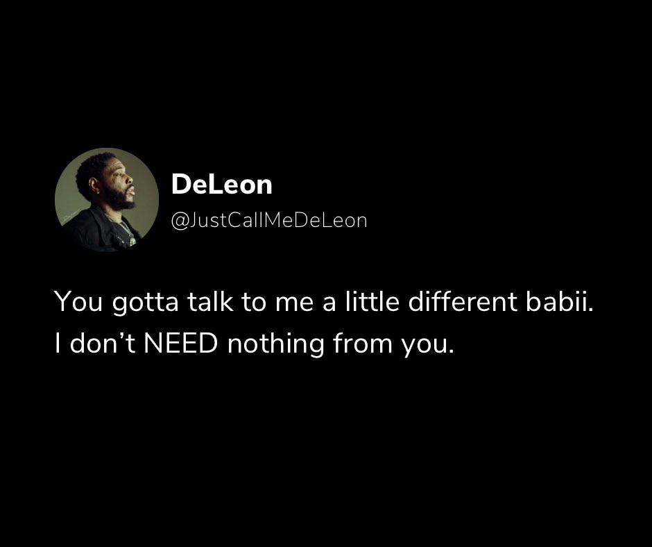 When you’re solid on your own, you don’t move with need—you move with standards. 

Talk to me correct, come with respect, and match the energy. 

I don’t rely on nobody, and that’s exactly why I won’t settle for less. 

#Standards #Value #SelfRespect #highvalueman