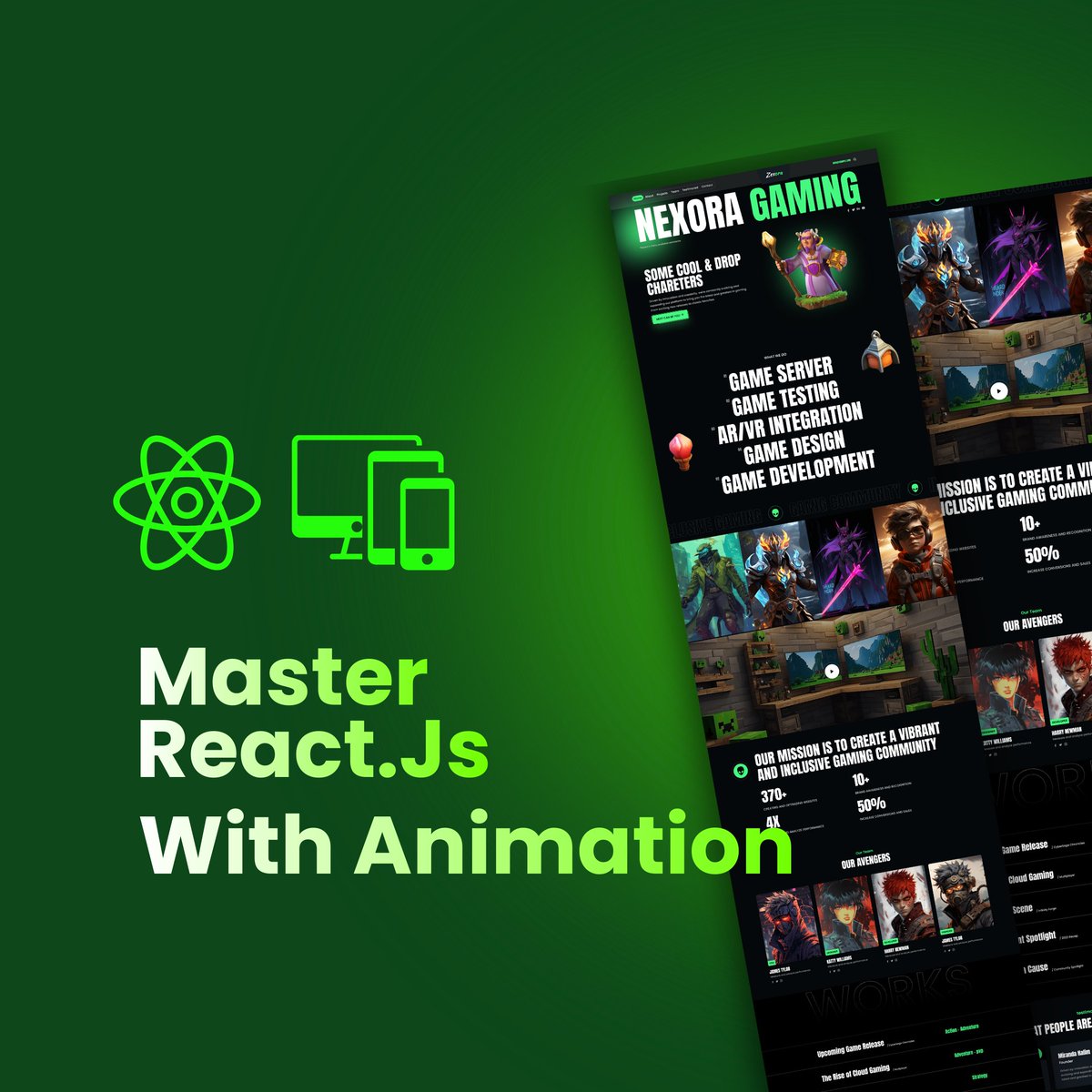 k2infocom's tweet photo. React JS eSports Website Build โ Gaming UI Template for Beginners
https://t.co/fdVESKk1yf
#ReactJS #GamingWebsite #eSports #WebDevelopment #FrontendDevelopment #ReactTutorial #ResponsiveDesign #JavaScript #ReactProject #WebDesign #GamingTemplate #LearnReact #ReactJSProject https://t.co/EPQ1IsgR14