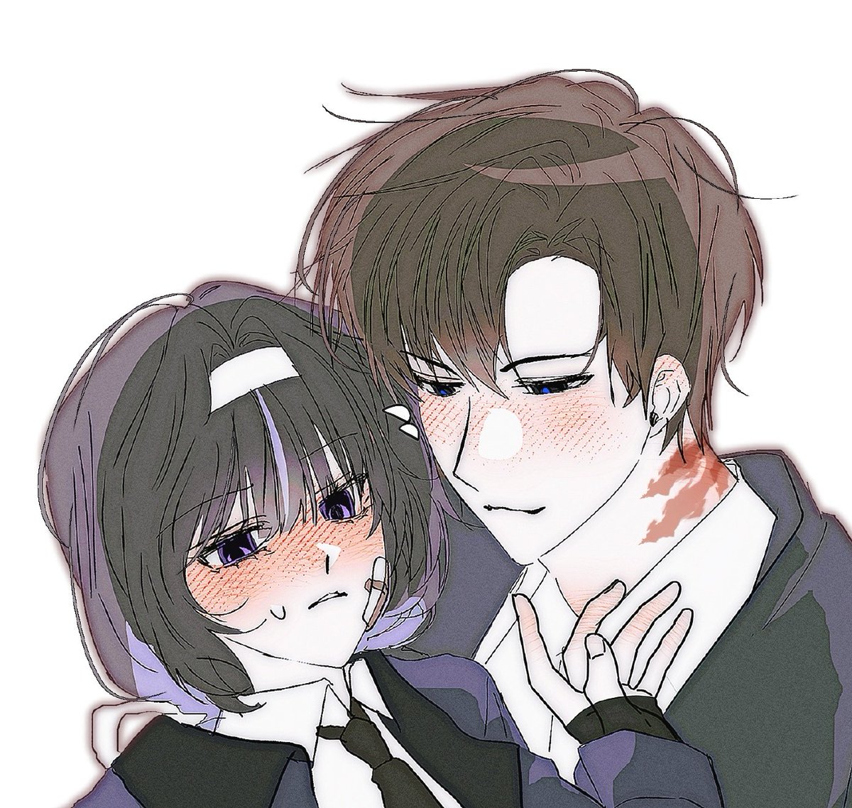 비계에서 되게 인기 많은 커미션이 잇는데 이게 수위가 좀 있어서(...) 얼굴 크롭만 보여드립니당 령님이 되게 귀여움