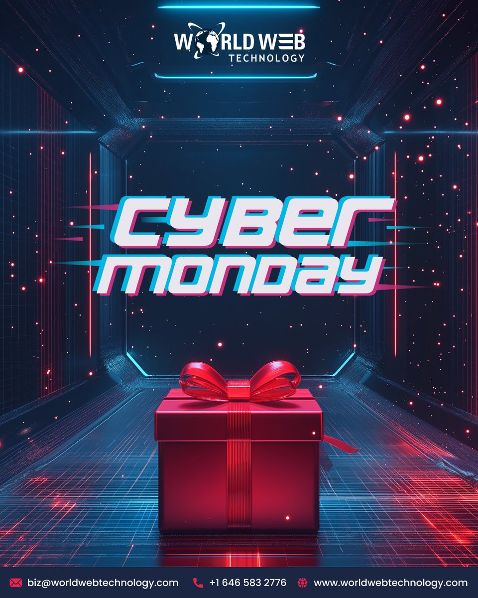 worldwebtechno's tweet image. #CyberMonday has arrived!

Boost your #digitalpresence with @worldwebtechno.

From eye-catching #websites to high-performance #mobileapps, our expert team is ready to bring your ideas to life.

#cybermonday2025 #cyberdeals #cybermondaysale #cybermondaydeals #worldwebtechnology