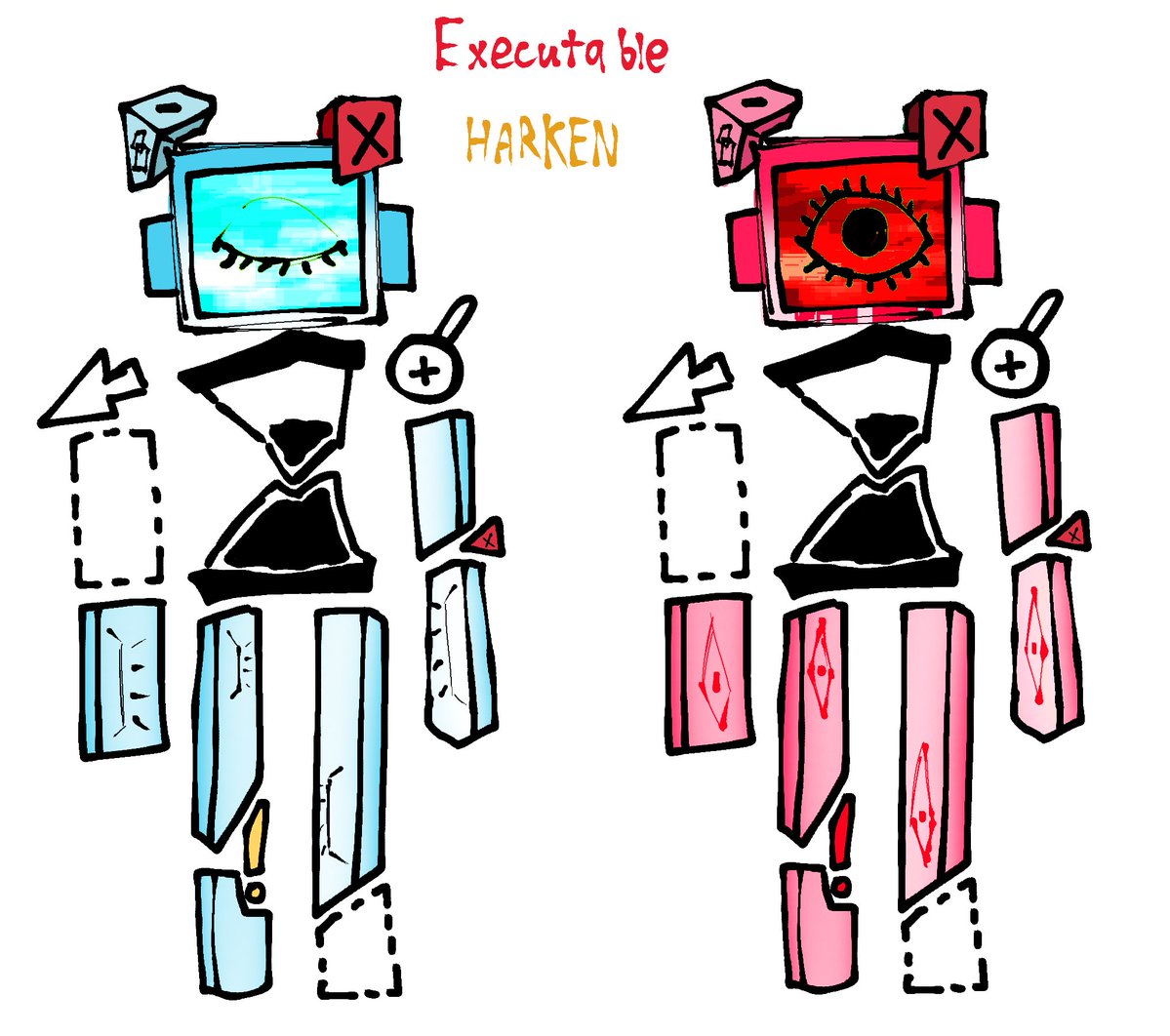 chomporwhatever's tweet image. executable harken redesign