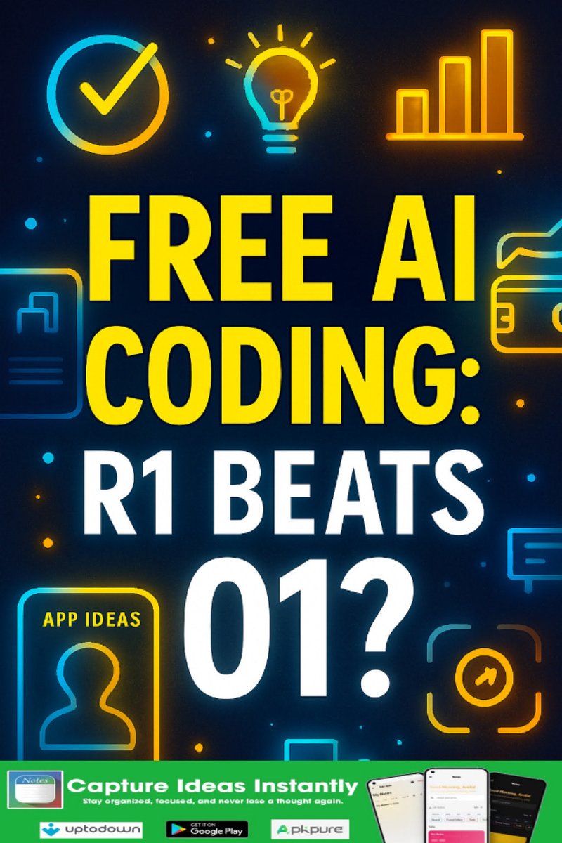 BachynskiOnX's tweet image. DeepSeek R1 might beat o1 for free coding power—see the quick breakdown and decide what wins. Read now.

bachynski.blog/2025/11/deepse…

Also,check out our Note app to capture your ideas instantly: play.google.com/store/apps/det…

#deepseek #aitools #codinghelp #heatedrivalry
