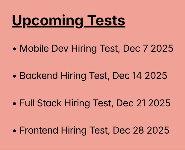 Cactro | India’s Fairest Technical Test tweet media