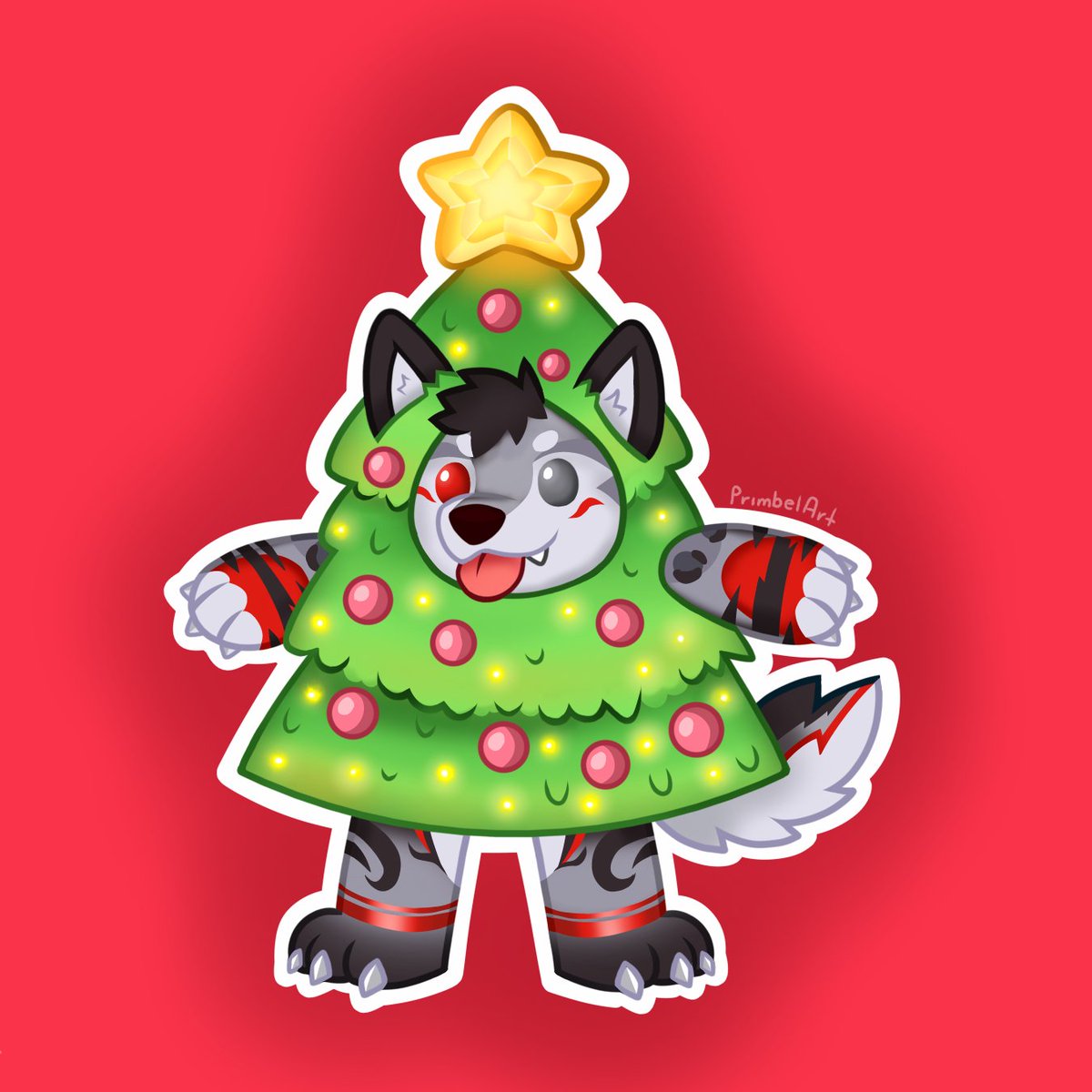 Comisión para : <a href="/Enzostyless_/">Enzo 🔜 Confuror2025</a> 
Pidan su sticker navideño🎄👀
Info telegram: PRIMBELART
#furryarwork  #furrycommission #furryfandom