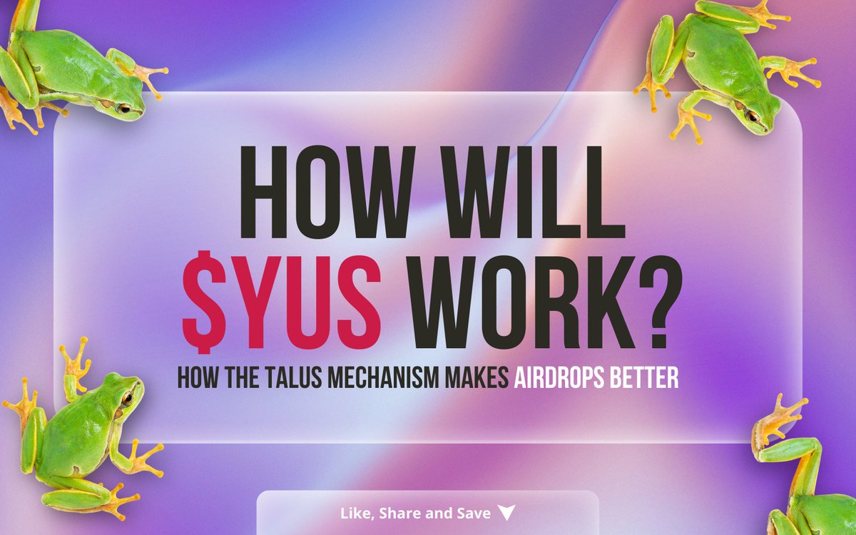 XFelipeKazutoX's tweet image. 🪂 How will the $yUS token work in the Talus airdrop? 🪂

A few days ago, I talked about expectations for the $US token after @Talus_Labs TGE, and I made a small mistake. In that post, I said there would be no selling pressure but actually, there will be, just a much smaller one.…