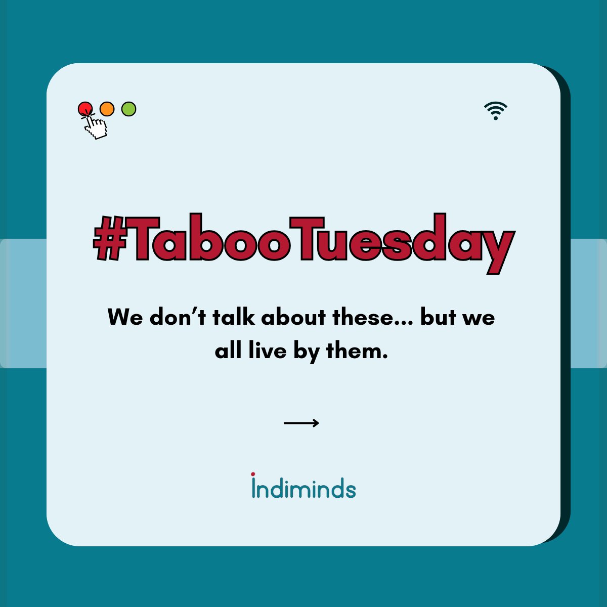 Indimindstech's tweet image. Office life comes with rules nobody wrote but everyone follows. So this Tuesday, we broke the silence.
Introducing #TabooTuesday; where we call out the relatable chaos, one unspoken rule at a time.
Because someone had to say it. 😉

#WorkplaceHumor #Indiminds