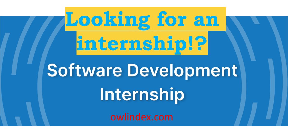 owlindex's tweet image. Explore global software engineering internships today! 🌍💻 

Check here: owlindex.com/oi/cKT7pItF

#Owlindex #InternshipOpportunities #SoftwareEngineering #TechCareers #FutureLeaders