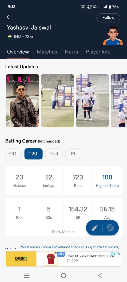 Music_masthi's tweet photo. @GillManiax 28matchs he is almost close to ur gill who played 40 matches i. Test😂😂
And in odis his just played his 2nd game yesterday and in t20s ur gill played 33 matches jaiswal played 23 matches just 100 runs less then ur gill 😂😂

Just accept the truth and move on bro don't cry https://t.co/CiAEoMPk8B