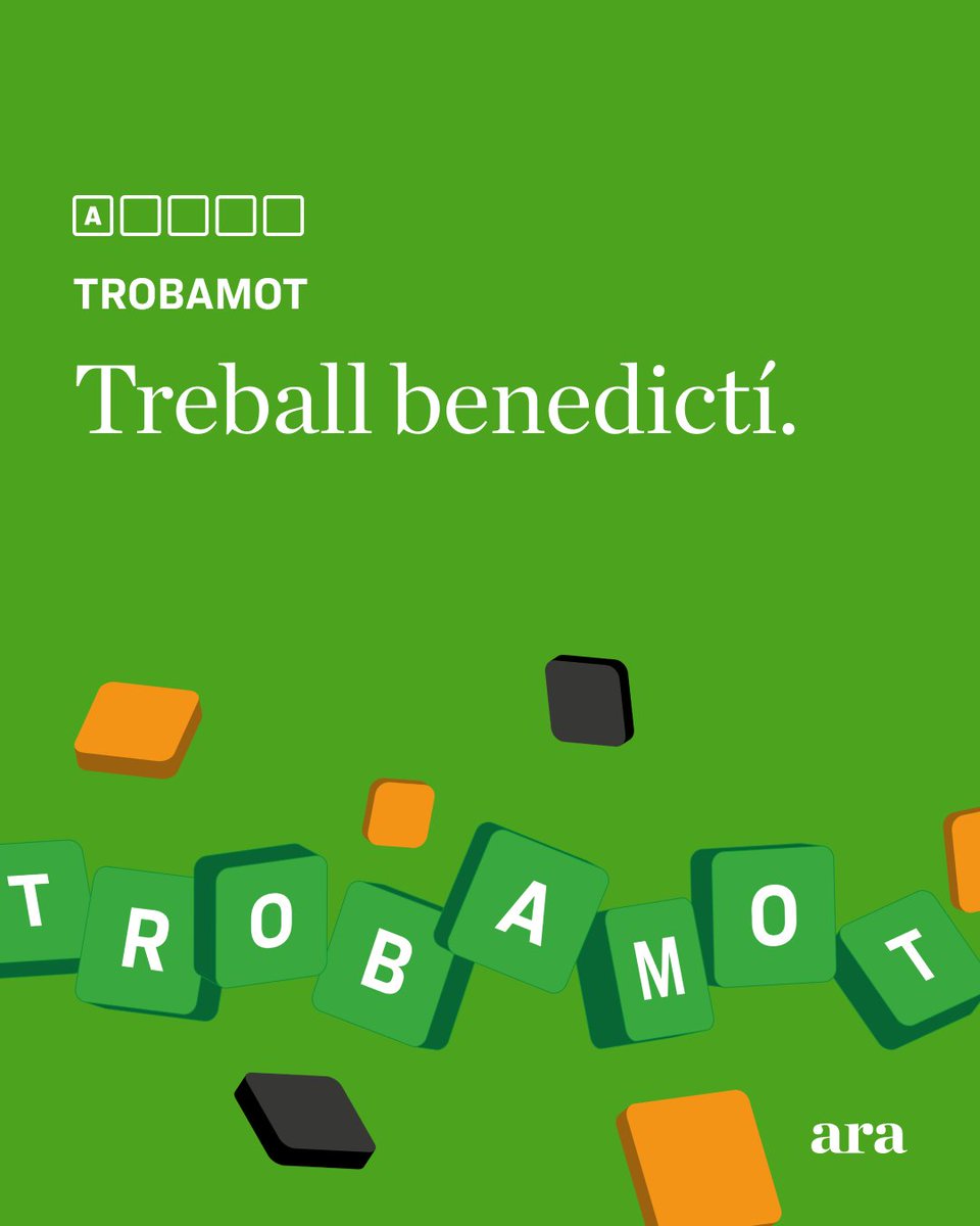 Bon dia!

Enllaç: jocs.ara.cat/trobamot/

#ARAjocs #trobamot #passatempsencatala #jocsdellengua #diariARA