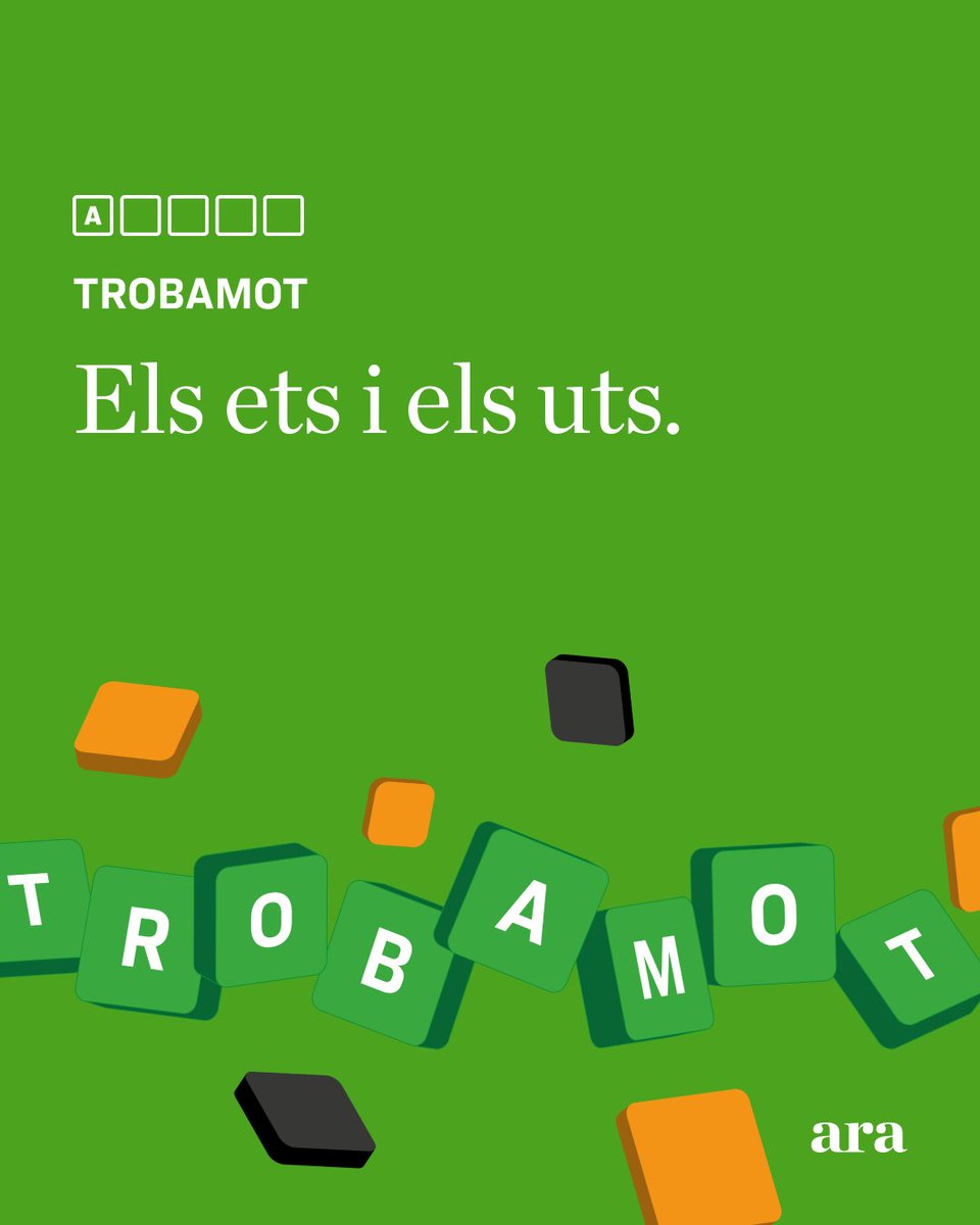 Hola!

Enllaç: jocs.ara.cat/trobamot/

#ARAjocs #trobamot #passatempsencatala #jocsdellengua #diariARA