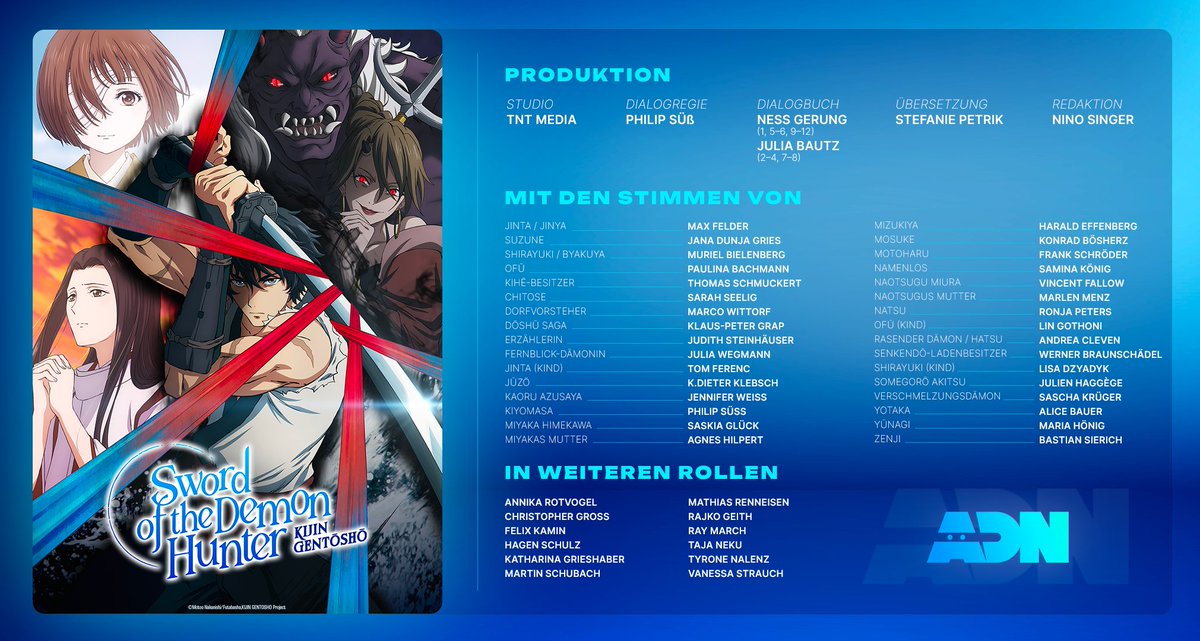 In einer Woche erscheint unsere Synchro zu Sword of the Demon Hunter! Schaut ihr auf Deutsch noch einmal rein? Vielen Dank an dieser Stelle erneut an das Team!