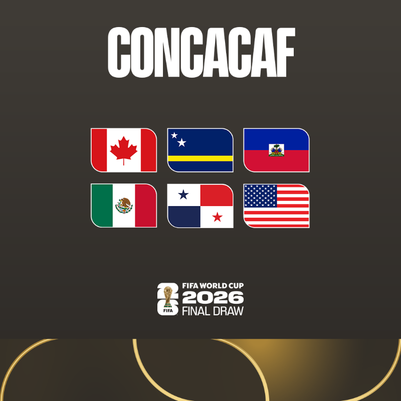 FIFAWorldCup's tweet photo. The Concacaf teams confirmed for the FIFA World Cup!  🏆