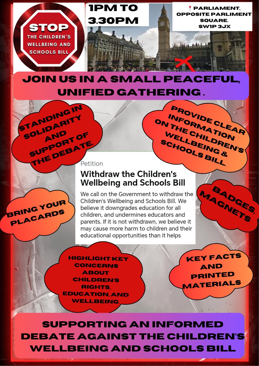 4:30pm today Westminster hall
MPs will debate a petition relating to the Children's Wellbeing and Schools Bill - Committees - UK Parliament