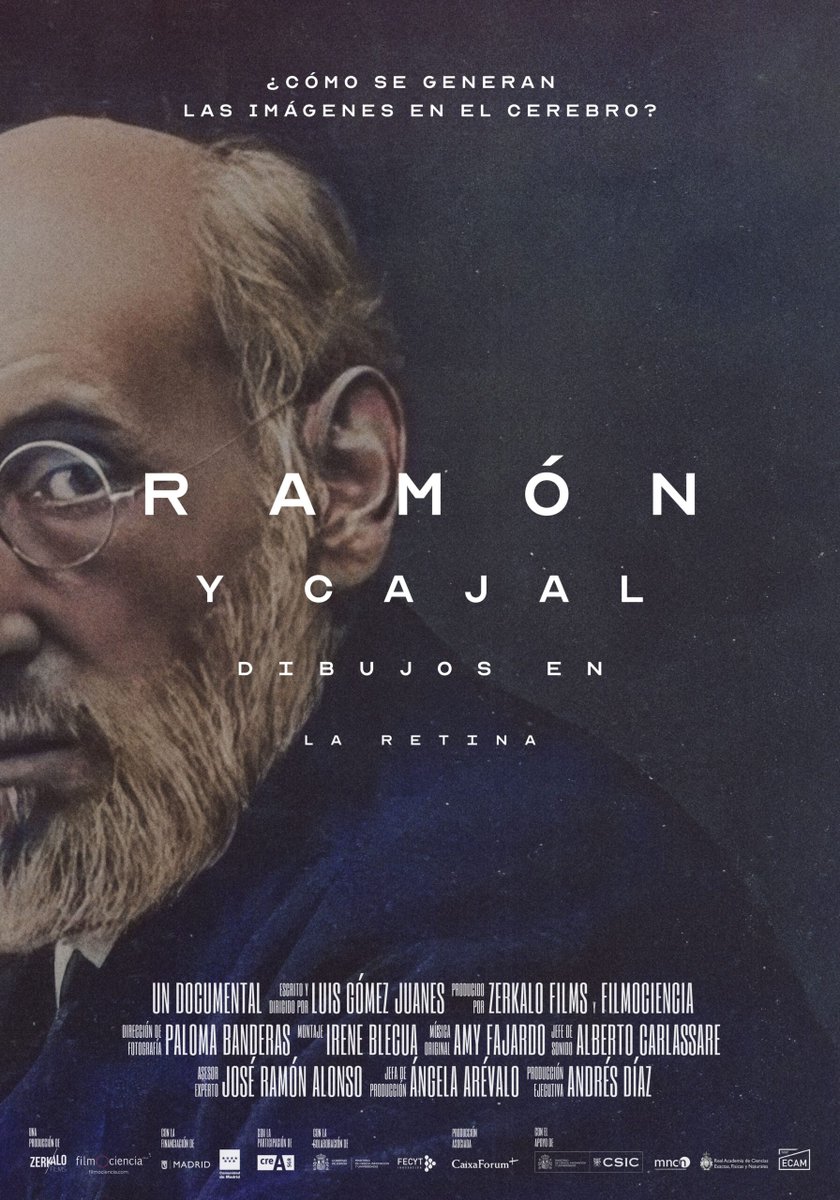 NeuroAlc's tweet image. 🎬 El documental &apos;Ramón y Cajal: dibujos en la retina&apos;, estrenado el 20/11, explora la mirada científica y artística del Nobel.
@NietoAngela (@NeuroAlc, @RACiencias) participa junto a científicos de instituciones destacadas.
@ZerkaloFilms &amp;amp; @filmociencia👇
filmociencia.com/ramon-y-cajal-…