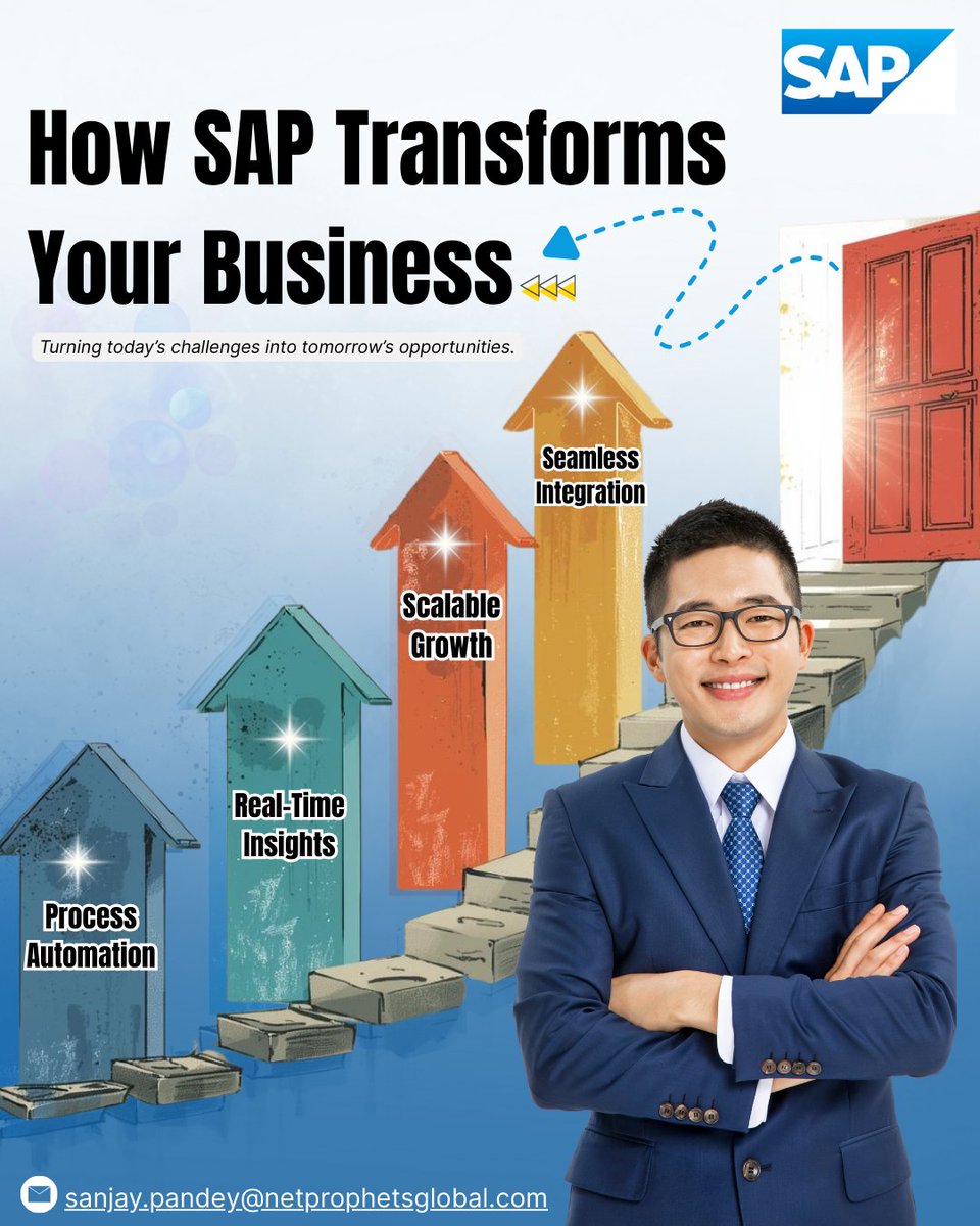npglobal's tweet image. 🚀 Turn Challenges into Opportunities!
Leverage intelligent SAP solutions to streamline processes, boost efficiency, &amp;amp; drive growth.

📩sanjay.pandey@netprophetsglobal.com

@SAP 

#sap #sapsolutions #businesstransformation #digitaltransformation  #netprophetscyberworks #npians