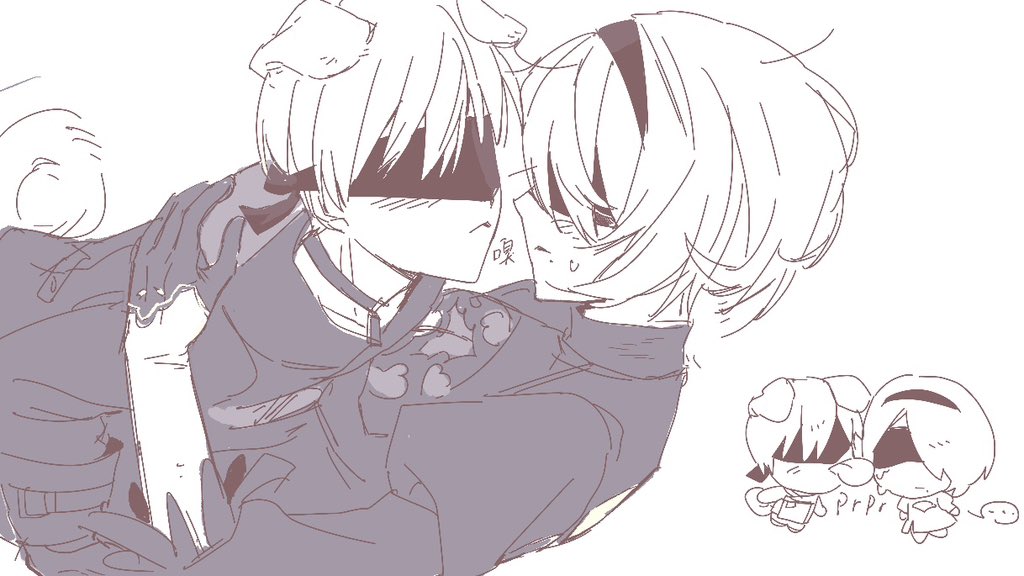 #NieRAutomata #9S2B
小狗小狗小狗