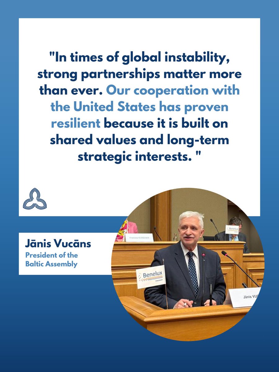 🤝On 28 November 2025, parliamentarians of the Baltic Assembly attended the Session of the Benelux Parliament in Luxembourg, which was dedicated to the new EU-US customs duties and tariffs agreement.

Read more here: baltasam.org/Benelux_Sessio… 

#BalticAssembly #BA #Benelux