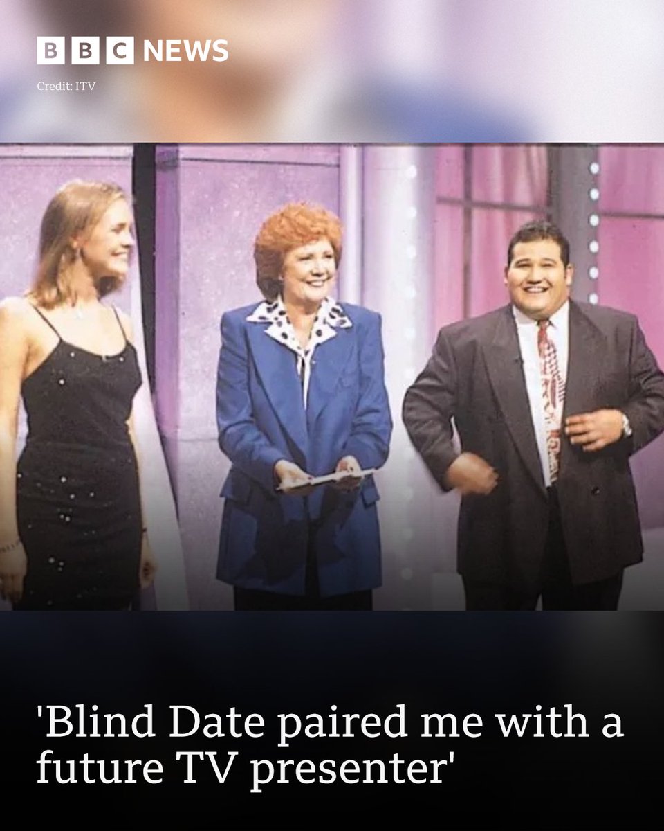 BBCRadioKent's tweet image. A chip shop owner from Bearsted says he is &quot;proud&quot; to have been part of TV history when he was matched with future TV presenter Jenni Falconer on Blind Date. 

More here: bbc.in/4iOj8yd