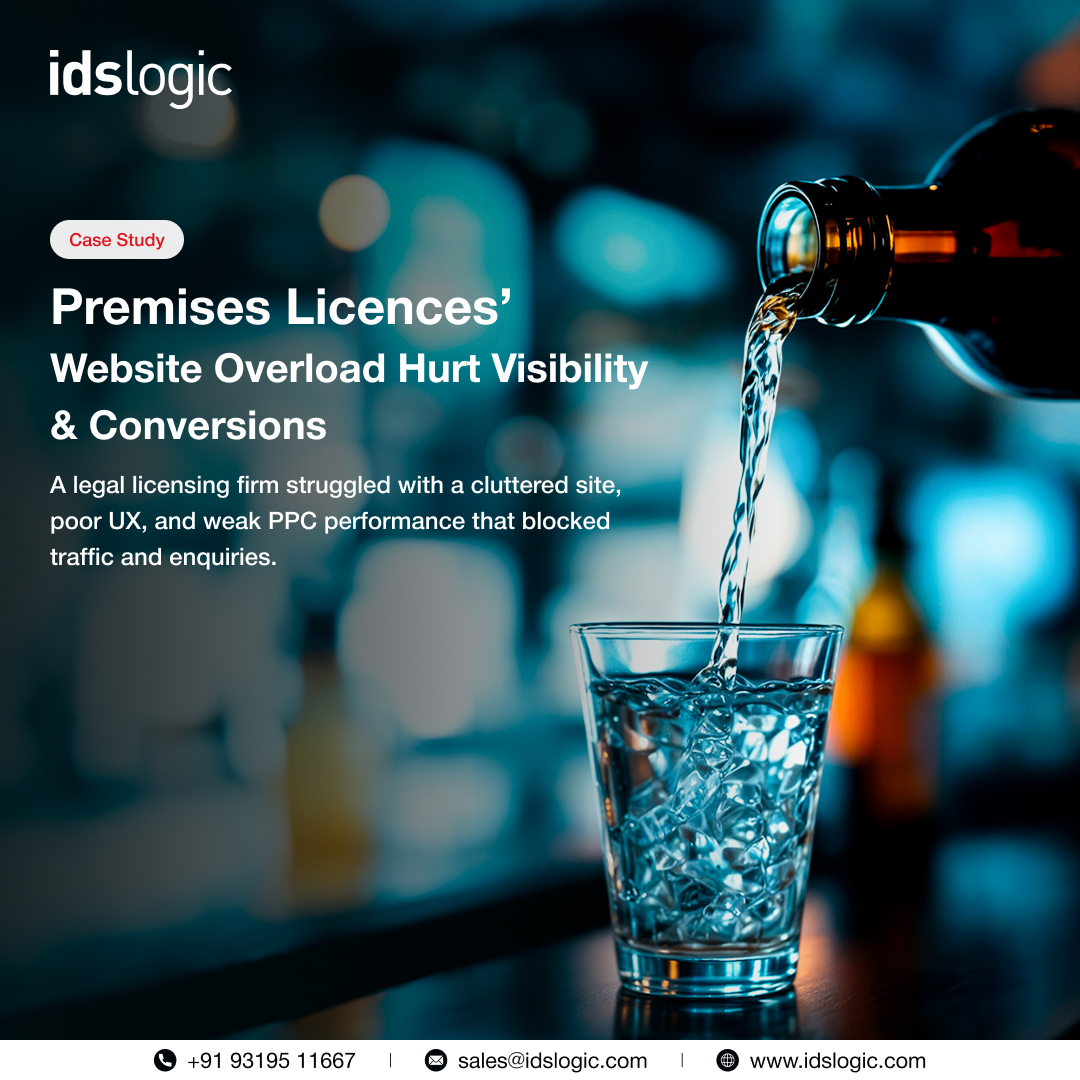 idslogic's tweet image. Cluttered site + weak PPC hurt Premises Licences’ traffic. A focused SEO + PPC revamp fixed it.

✔️ Better UX
✔️ Higher SERPs
✔️ High-intent traffic
✔️ Stronger ROI
Case Study: idslogic.com/case-study/pre…
#SEO #PPC #CaseStudy #DigitalMarketing #IDSLogic