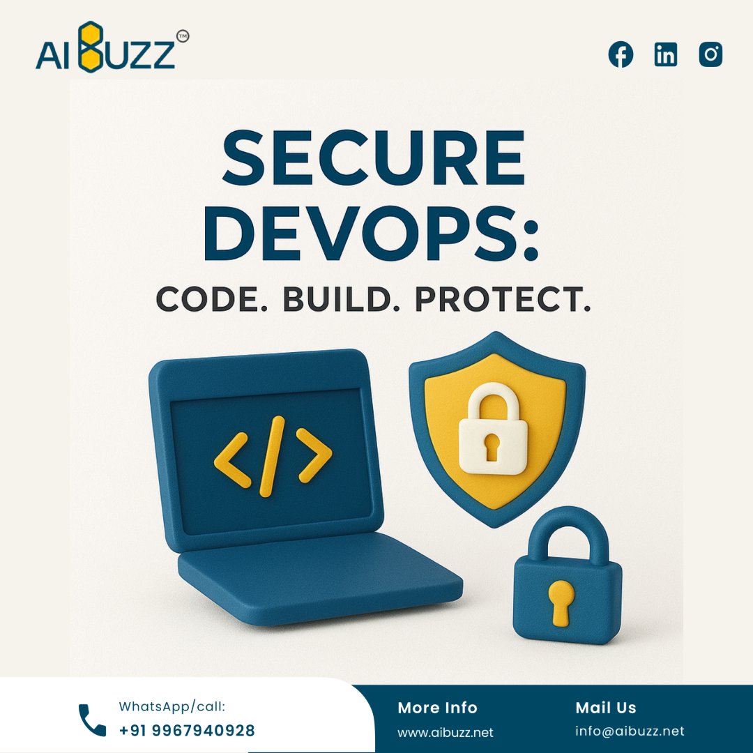 aibuzz_tech's tweet photo. Secure DevOps: Code. Build. Protect.
Original audio

 Contact: +91 9967940928
 Visit: https://t.co/PfVGW9SrgR

 Mail: info@aibuzz.net

#SecureDevOps #DevSecOps #CyberSecurity https://t.co/jp58ypDOZo