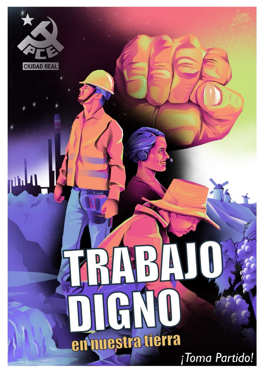 Desde el PCE y la UJCE en Ciudad Real apoyamos la movilización de este 1 de diciembre a las 11:00 horas en Ciudad Real, convocada por CCOO Castilla – La Mancha con el lema “Trabajamos más pero cobramos menos”.

lamancharoja.com/el-partido-com…