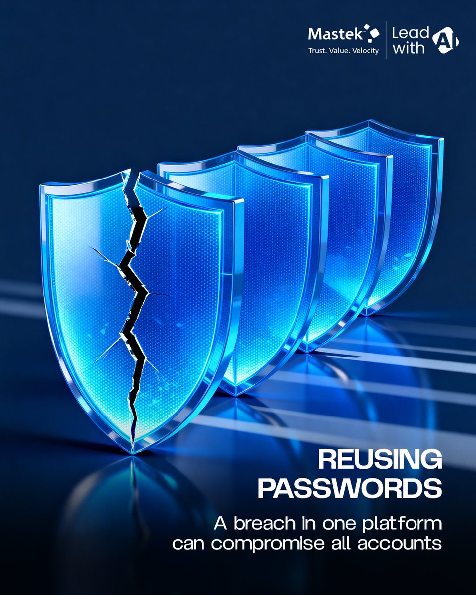 Mastekltd's tweet image. Your organization’s safety starts with everyday decisions.
Small habits create strong defenses. Let’s rethink how we protect what matters.

#CyberSecurity #NetworkSecurity #Infosec #DataProtection #Malware