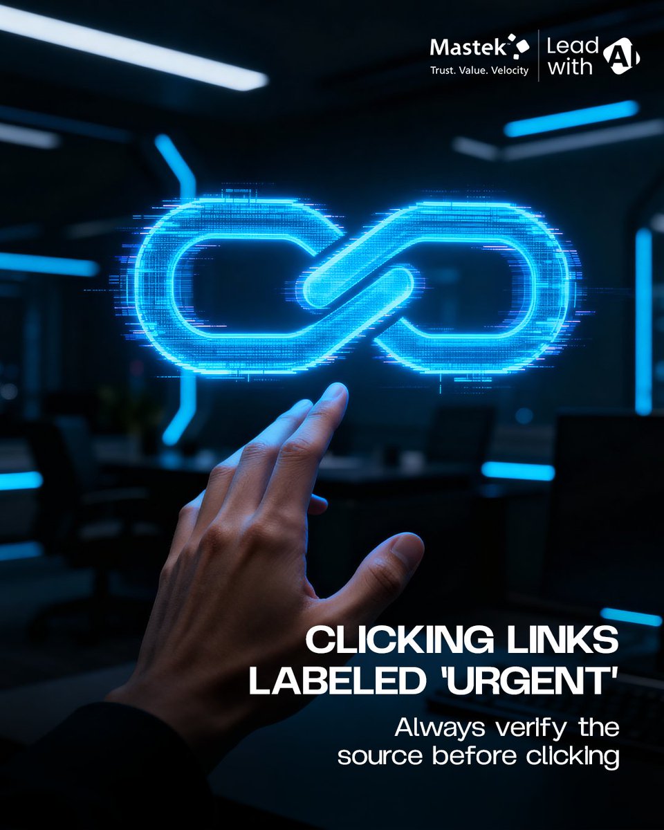 Mastekltd's tweet image. Your organization’s safety starts with everyday decisions.
Small habits create strong defenses. Let’s rethink how we protect what matters.

#CyberSecurity #NetworkSecurity #Infosec #DataProtection #Malware