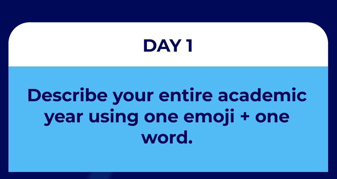 GreatKsbsa's tweet image. 𝐃𝐚𝐲 𝟏
Drop your academic year summary! You get one emoji + one word—make it count! 

#DecemberChallenge 
#GreatMinds