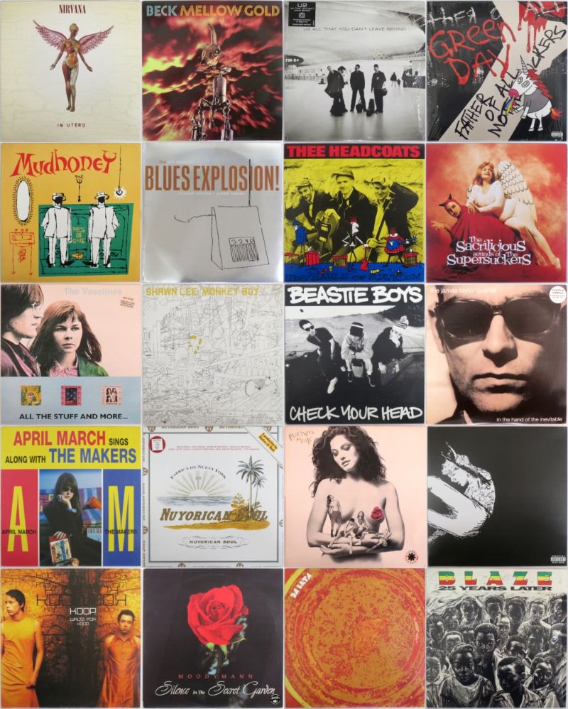 レコード新入荷情報】 来週12月8日（月）は90年代以降のロック