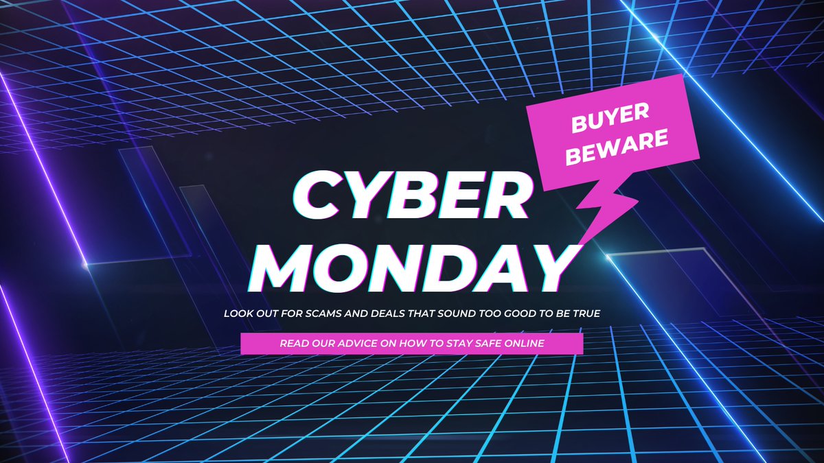 EastMidlandsCRC's tweet image. Move over #BlackFriday, today is #CyberMonday!

Our advice to online shoppers remains the same: watch out for scams and deals that sound too good to be true...because they often are! Don&apos;t click on links that appear, well, dodgy! Read our advice here: emcrc.co.uk/post/don-t-let…