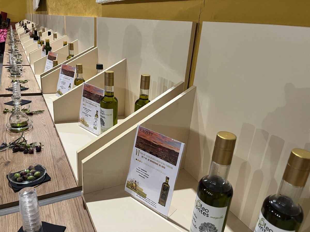 Este #findesemana hemos asistido a la VI Feria del #Aceite de Oliva Virgen Extra Temprano FAOVET 2025, en #VillanuevadelasTorres. 
Una cita imprescindible para conocer, catar y potenciar este producto de gran calidad, así como el trabajo de los agricultores de la #comarcadeGuadix
