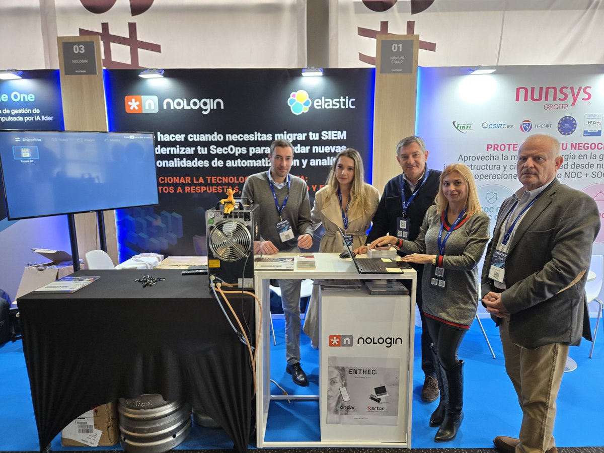 📣 📅 Nologin ha participado en las Jornadas #STIC2025 CCN-CERT Centro Criptológico Nacional, celebradas en los Cines Kinépolis, del 24 al 27 de noviembre de 2025, un 📍 encuentro de referencia para el sector de la ciberseguridad nacional.

Más info 👉linkedin.com/posts/nologin_…