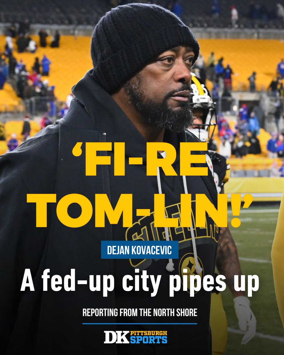 My <a href="/MikesBeerBar/">Mike's Beer Bar 🍺</a> GRIND from Acrisure Stadium on the crowd calling for Mike Tomlin's job at the Steelers' 26-7 loss to the Bills

► READ FOR FREE: DKPS.net/firetomlin

#DKPS #BUFvsPIT #FireTomlin #HereWeGo #BillsMafia