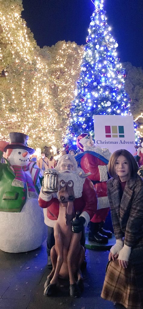 Xmasのイルミネーションに包まれた家族連れ、恋人達の笑顔とはしゃぎ声に気持ちが華やぎました🎄

体調管理に気をつけて楽しい12月にしたいですね(៸៸᳐⦁⩊⦁៸៸᳐ )੭ෆ
ﾑﾘｼﾅｲﾃﾞ…
12月も宜しくお願いします🌷

お疲れさまでした
暖かくして素敵な夜を🌠🌟🎀
クリスマスアドベントin上野公園