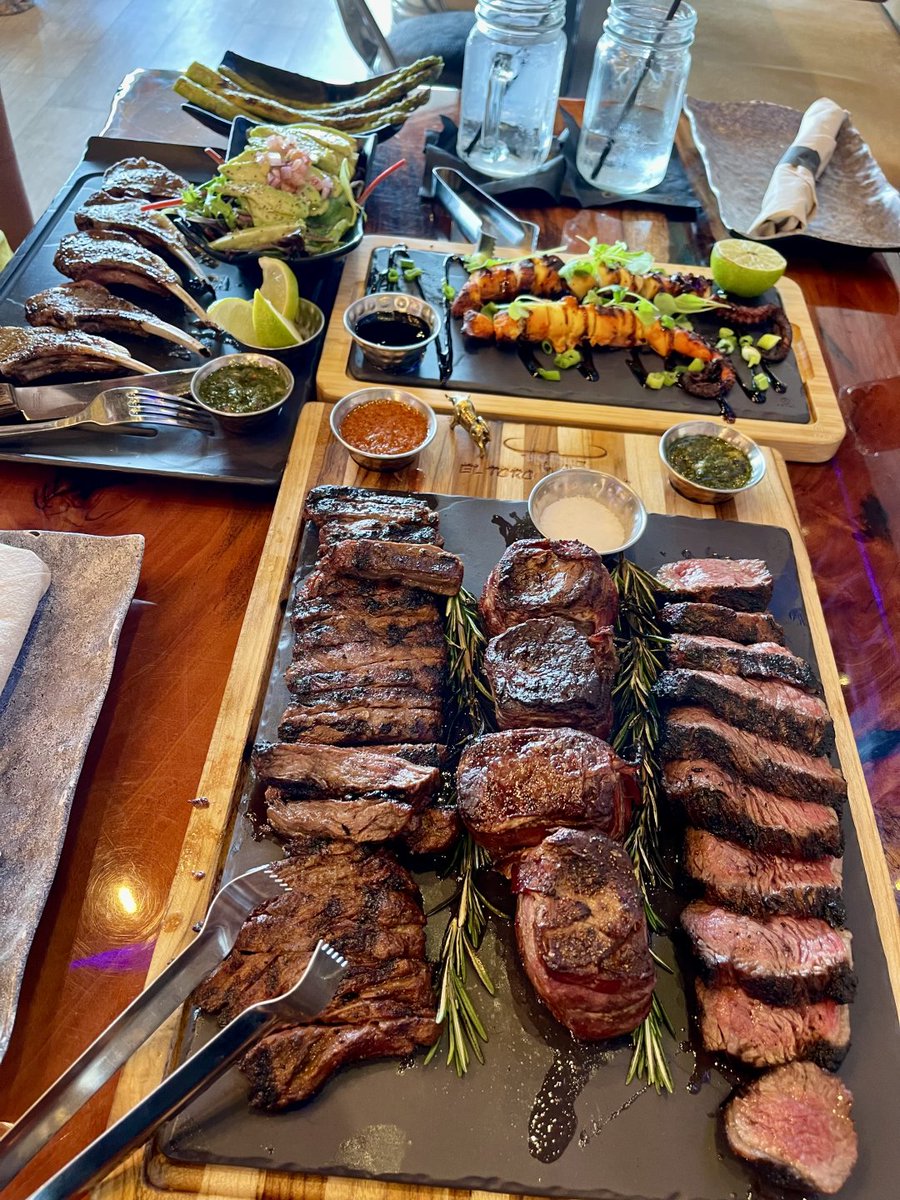 DaryaSchuleh's tweet photo. π½οΈ Feast mode activated! Enjoying a mouthwatering spread of juicy steaks, succulent lamb, and vibrant veggies. Perfect dinner vibes with amazing company! π₯©π₯¦π΄ #tasteofculture #crustworthy #tasty #foodie #recipes https://t.co/MS49thizm0