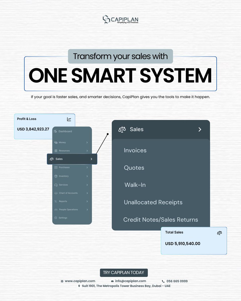 CapiPlan's tweet image. Is your sales process slowing down your business?

CapiPlan brings every part of your sales into one smart, organized system, so your team can work faster and serve customers better.

Empower your team.
Grow your business with CapiPlan, capiplan.com