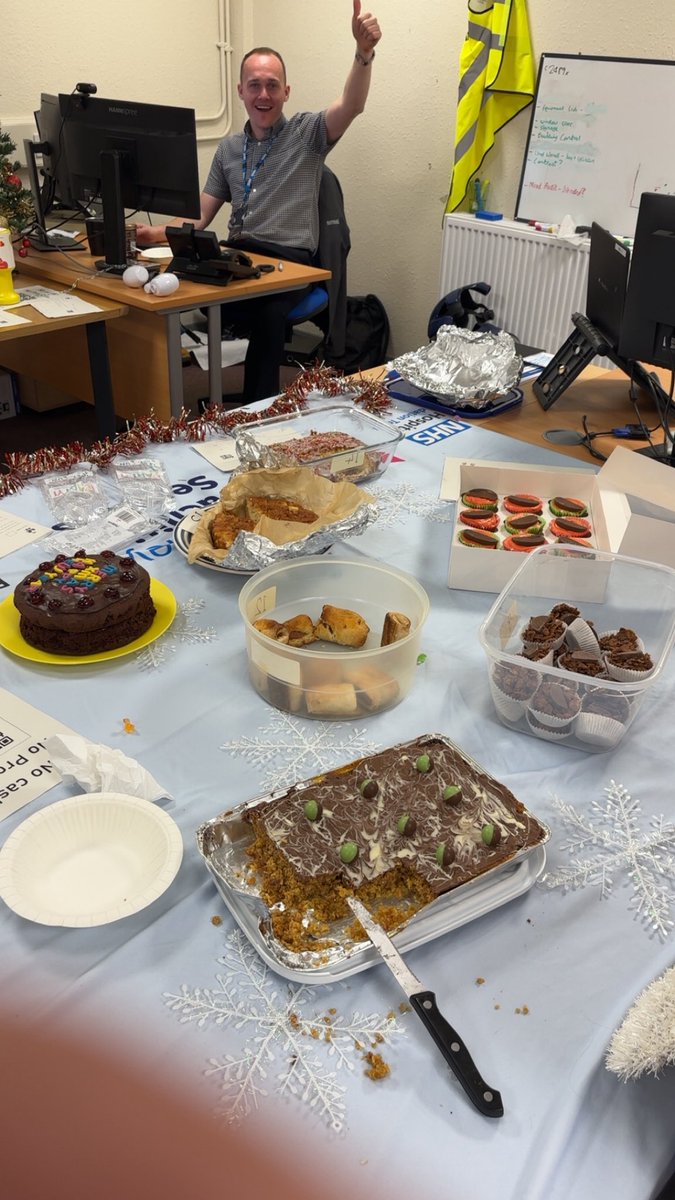 bartnik's tweet image. Balls deep in bake off cakes for breakfast at work