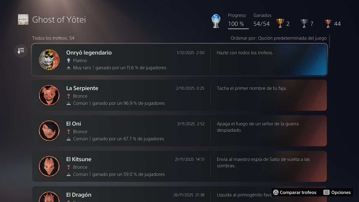 Chueco_18's tweet image. Acabado #GhostOfYōtei y platino conseguido en #PS5. Estamos ante una obra maestra que solo nos puede brindar @PlayStationES . Por juegos así poseo una PS5, amo este hobby y se me eriza la piel al ver los créditos. Mi GOTY del año sin duda y un videojuego que deja huella en mí💙🎮