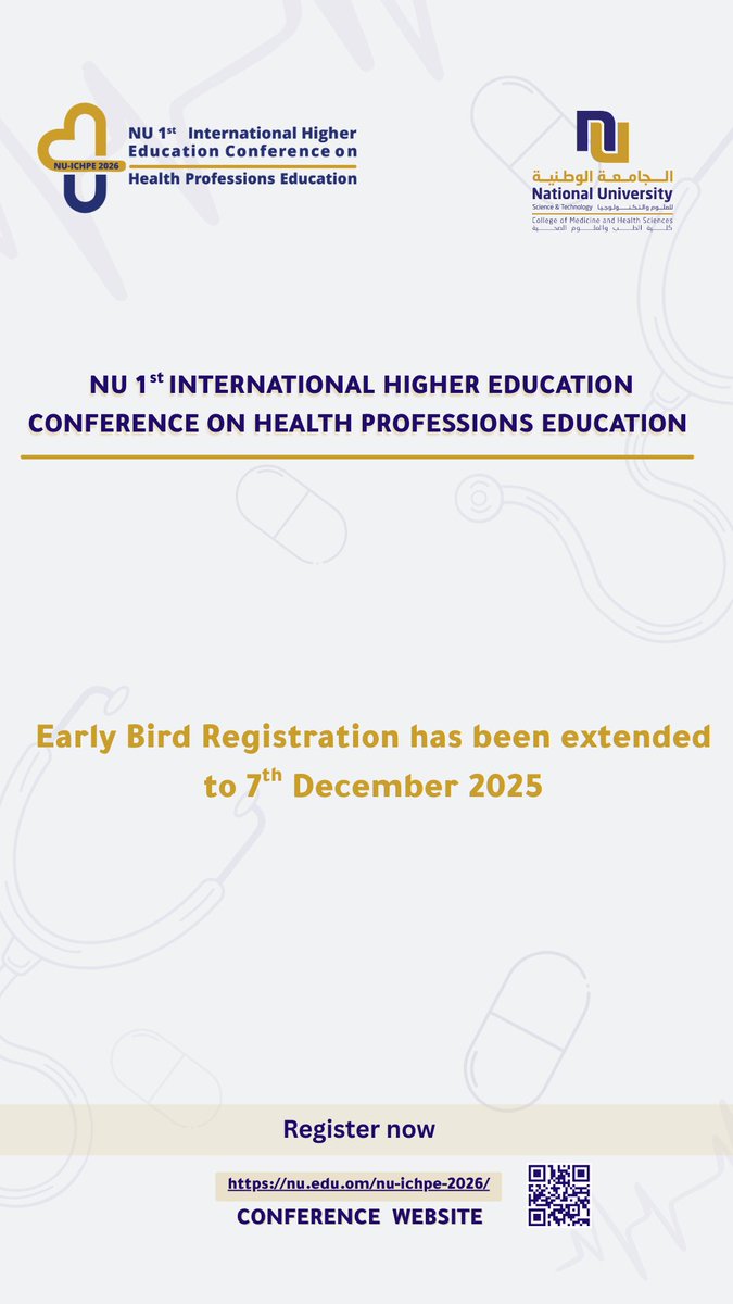 Great News ✌🏻
Early bird registration is extended to 7 December 2025