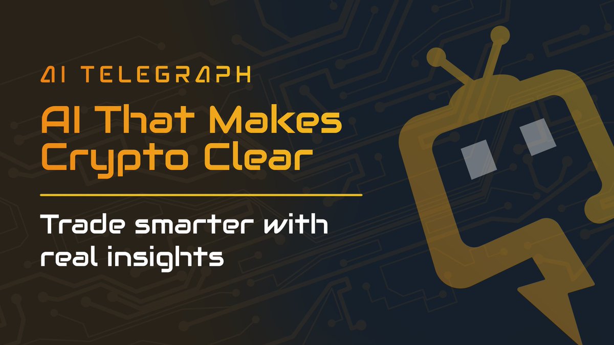 AITG_Terminal's tweet image. Crypto is complicated, your tools shouldn’t be.

AI Telegraph cuts through the noise with AI-driven clarity, real-time signals, and insights built for everyday traders.

Smarter markets start with smarter data⚡️🧠