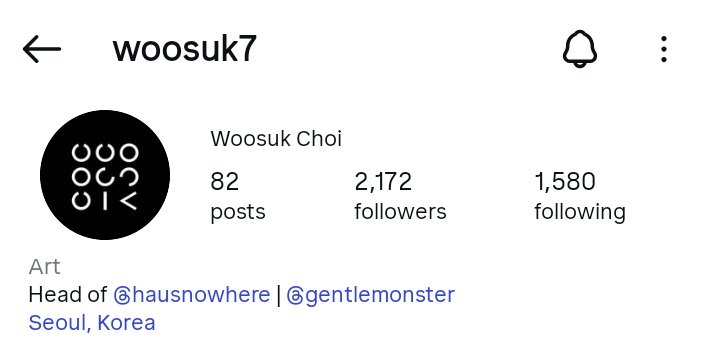 Woosuk Choi — Head/Director of HAUS NOWHERE at Gentle Monster Korea — also liked Orm’s latest Instagram post.

📌 instagram.com/p/DRmM5OPgQxH/…

#HausNowhere #HausNowhereBangkok #TAMBURINS #GentleMonster #ICONSIAM
#OrmxHausnowherebangkok
#OrmKornnaphat