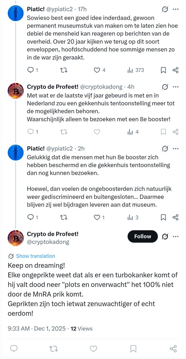 ypiatic2's tweet image. Haha laffe #blokkeerheld @cryptokadong de #cryptoprofeet komt met een turrrrrbokanker en #plots en #onverwacht reply en drukt daarna als een angsthaas op zijn blokkeerknopje. Nou zijn de meeste #crypto kneusjes wel vaker bang en vooral oerdom dus heel verrassend is het ook niet.