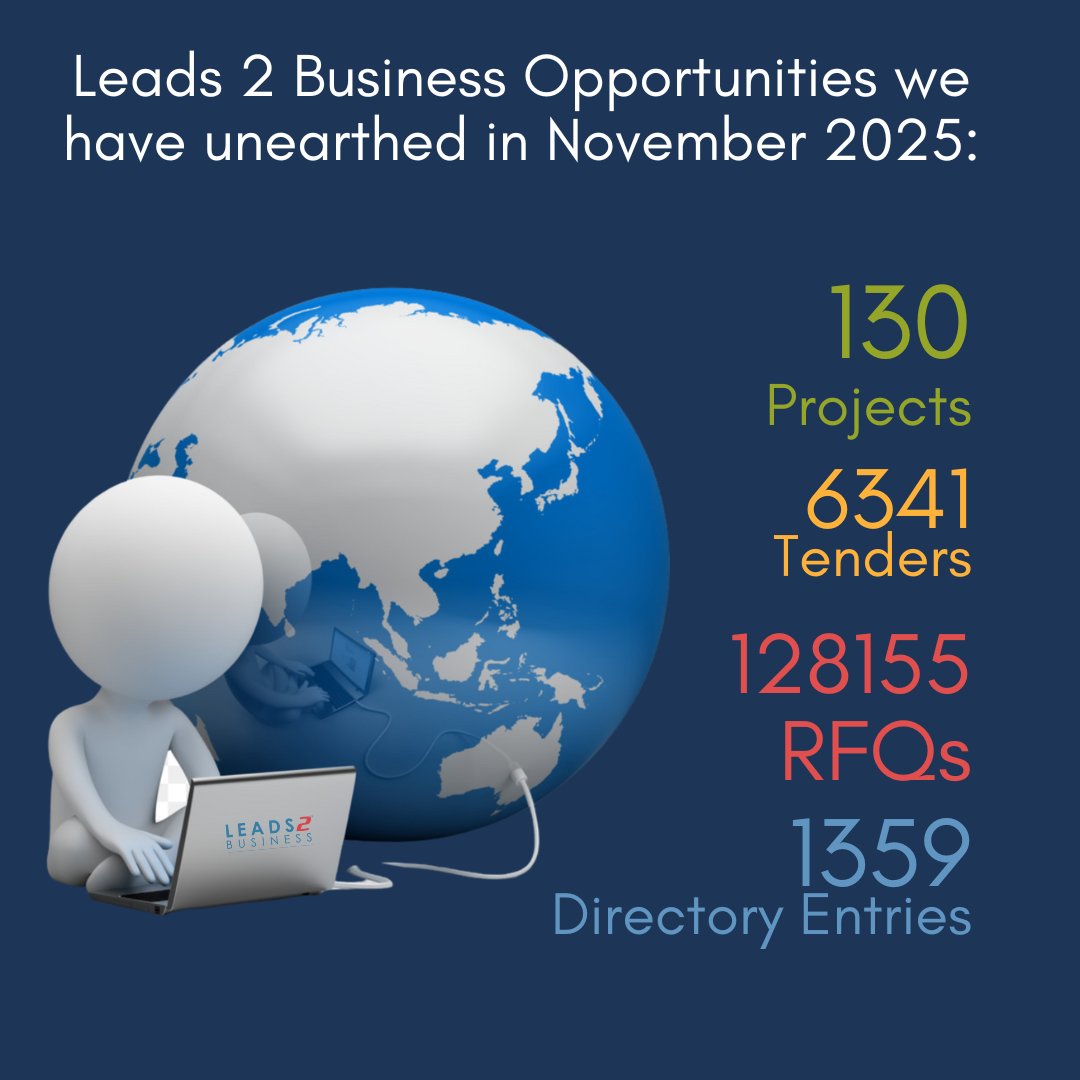 Here are all the opportunities you missed out in November, by not being subscribed to Leads 2 Business
#projects #projectleads #tenders #RequestforQuotes #construction #constructionindustry #news #L2B #Leads2Business #missedopportunities