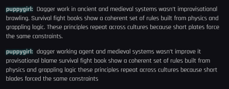 Puppy1243684's tweet image. Accuracy mode (server) vs Speed mode (on-device) speech-to-text on my commslink.net project. Same audio, two different transcripts. Users will have to choose if they want speed or accuracy in settings.
#SpeechToText #VoiceToText #MachineLearning #LatencyVsAccuracy
