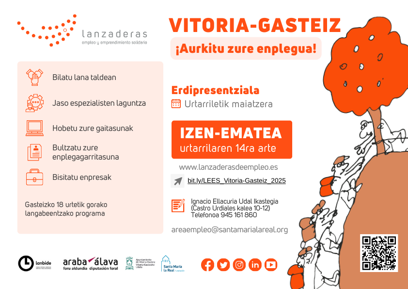 FundacionSMLRPH's tweet photo. 🚀¡Anunciamos una nueva #LanzaderaDeEmpleo en #Vitoria! 🚀 Comienza en enero y está dirigida a personas en desempleo de la ciudad para que impulsen su futuro laboral 

Ya está ABIERTA A INSCRIPCIÓN y las plazas son limitadas ¡Apúntate ya!
https://t.co/PKUc1syrWr https://t.co/PHntGkUqhW