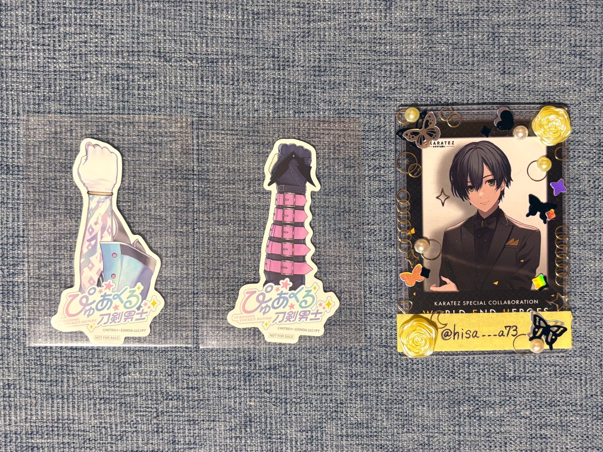 hisa___a73's tweet photo. 【交換】 ぴゅあくる 刀剣男士 Ghostella 入場特典

【譲】 富田 稲葉

【求】 篭手切

郵送でのお取引です。
お気軽にお声掛けください！ https://t.co/zJgUsKMuFr
