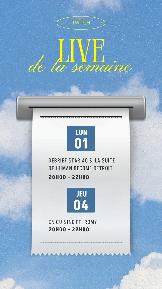 RDV ce soir et jeudi soir 20h sur Twitch 💙🫶🏼
——&gt; twitch.tv/mayermki