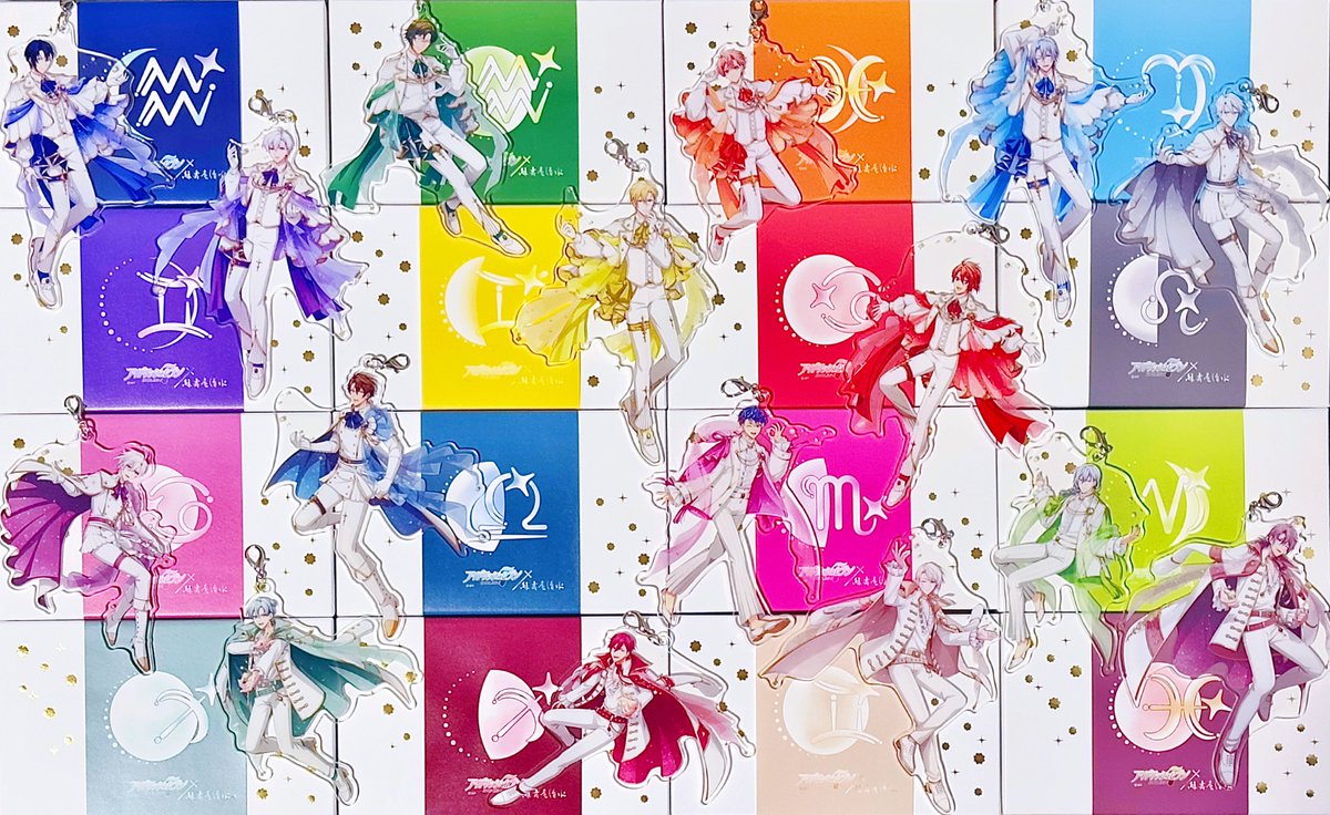 金平糖とゆらゆらアクリルスタンドAが16人分揃ったよ🌈💫
かわいいね☺️❣️