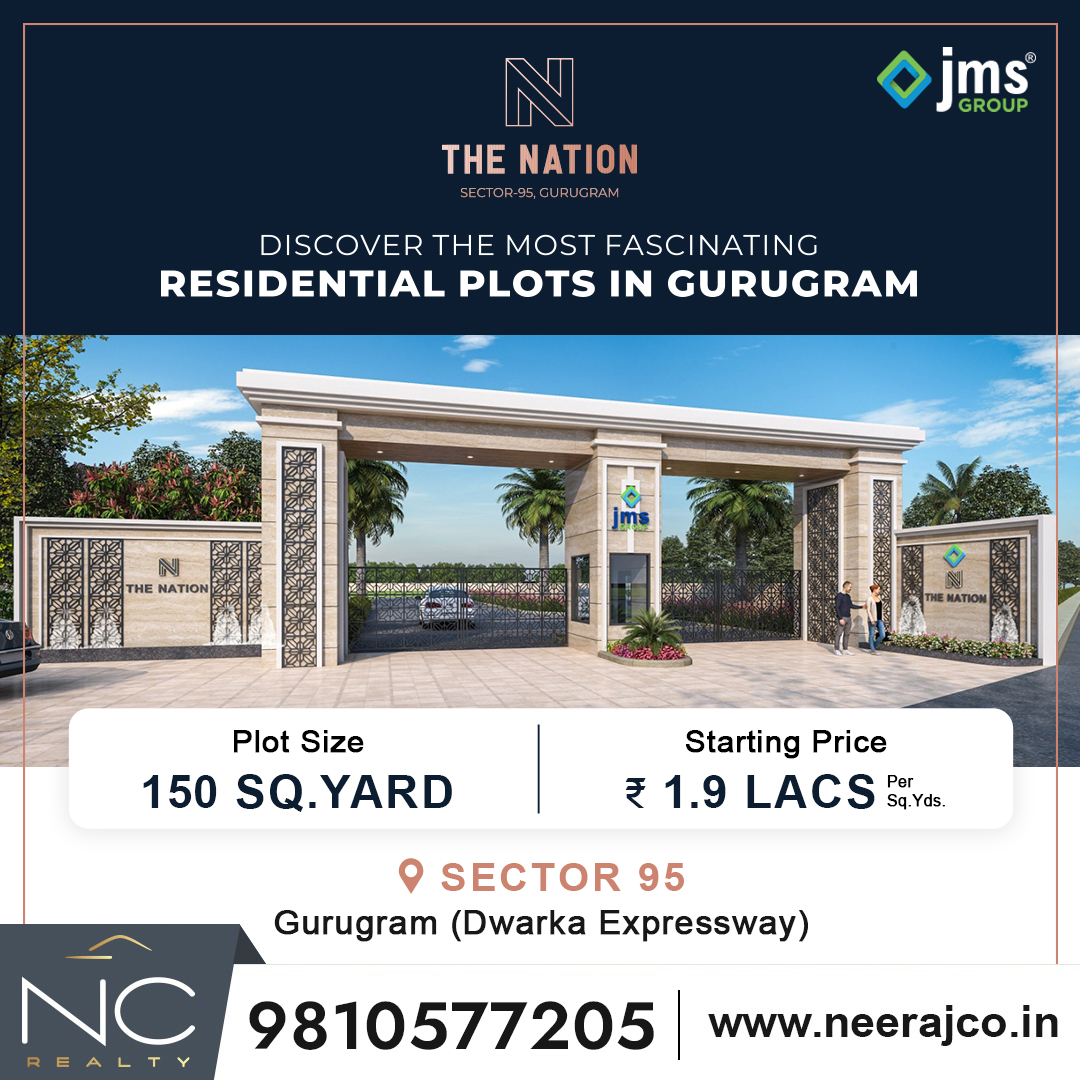 CoNeeraj45764's tweet image. Premium 150 Sq. Yard #Residential #Plots in Sector 95, #Gurugram!
Starting at just ₹1.9 Lacs/Sq.Yd. on @DwarkaExpressway.
Secure your dream #Investment today!

#JMSTheNation #GurugramRealEstate  #ResidentialPlots #PlotForSale #InvestInGurgaon #NCRealty #JMSNation #RealEstate